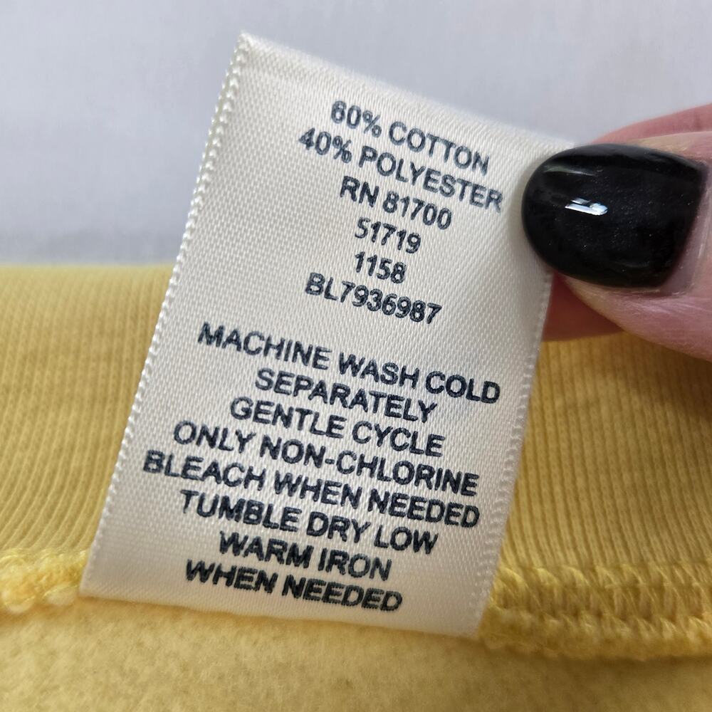 Blair Fleece Jacket Cardigan Snap Front Butter Yellow Size Petite Medium Pockets - Picture 4 of 10
